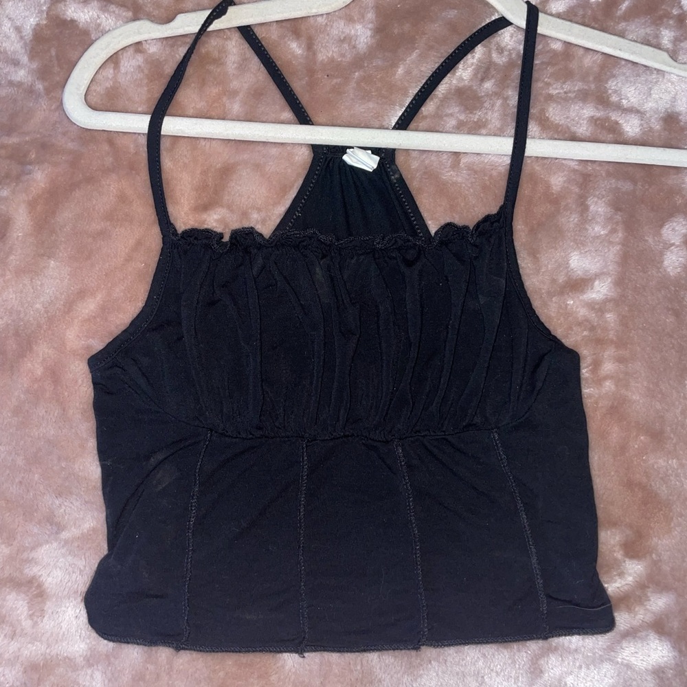 Black crop top